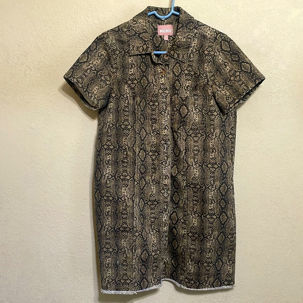 Show me your MuMu Cyrus Mini Dress Queen cobra